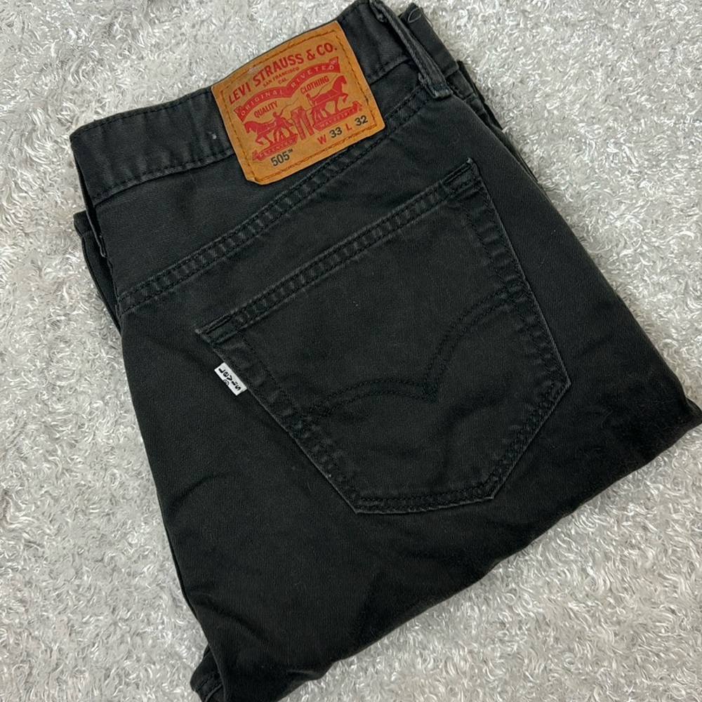 Levi 505 grey jeans men’s 33 x 32